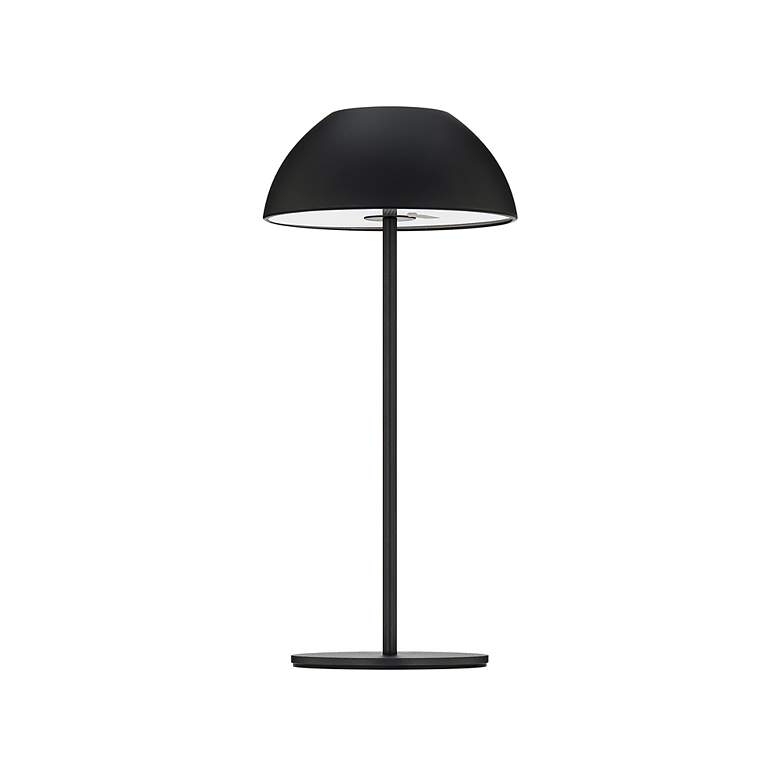 Image 2 Channing 11"H x 5.13"W 1-Light Rechargeable Table Lamp in Black more views