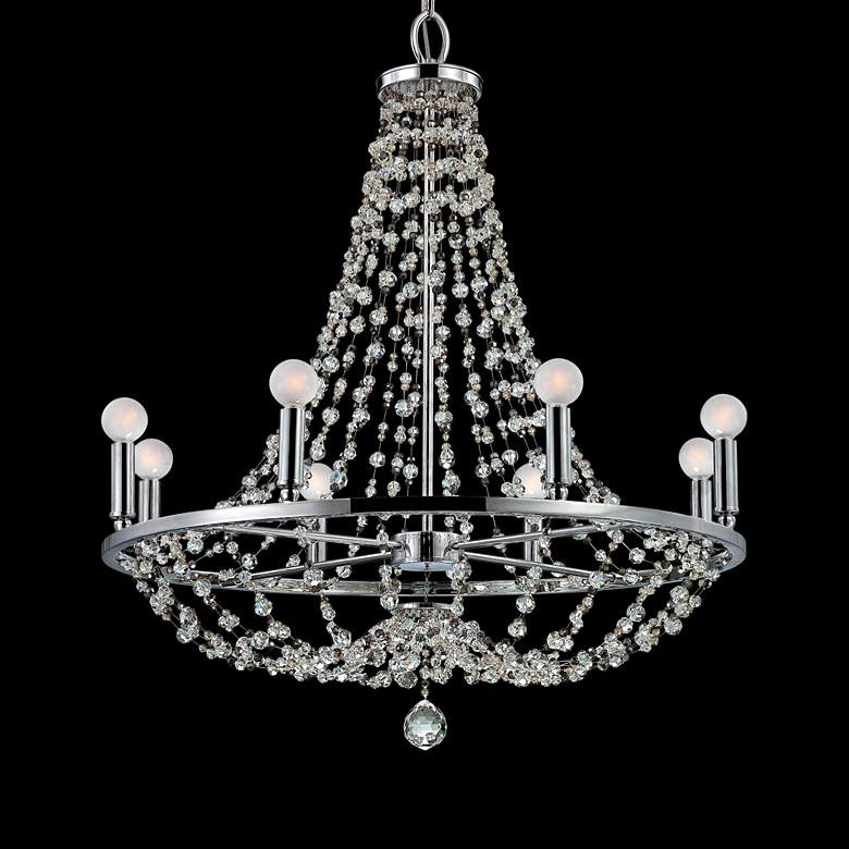 Image 1 Channing 28 inch Wide Polished Chrome Chandelier