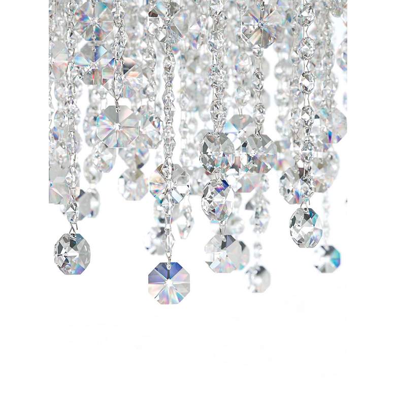 Image 3 Chantant 16.5"H x 33"W 6-Lt Crystal Linear Pendant in Pol Stainle more views