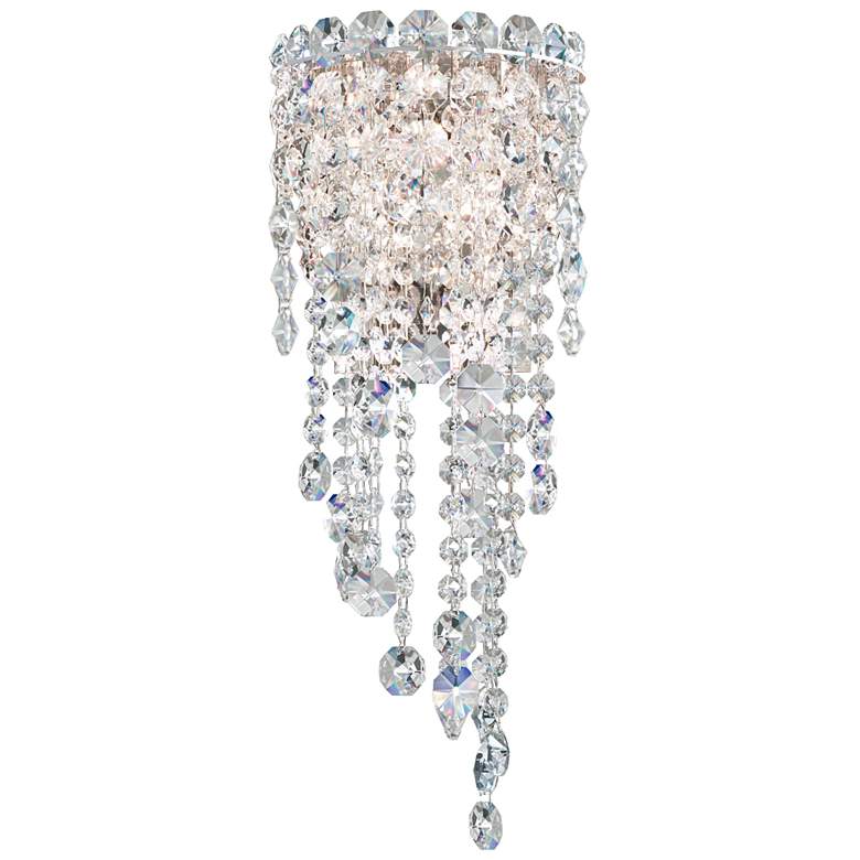 Image 1 Chantant 16"H x 6.5"W 2-Light Crystal Wall Sconce in Pol Stainles