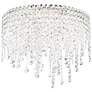 2_Chantant 17"H x 21"W 5-Light Crystal Flush in Pol Stainless Steel