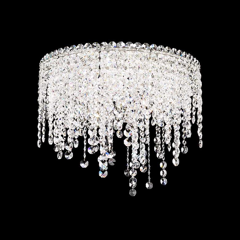 Image 4 Chantant 17"H x 21"W 5-Light Crystal Flush in Pol Stainless Steel more views