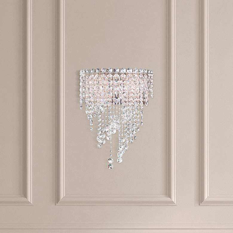 Image 1 Chantant 18"H x 14"W 4-Light Crystal Wall Sconce in Pol Stainless