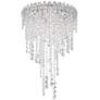 2_Chantant 23.5"H x 14"W 4-Light Crystal Flush in Pol Stainless Ste