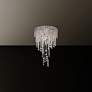 1_Chantant 23.5"H x 14"W 4-Light Crystal Flush in Pol Stainless Ste