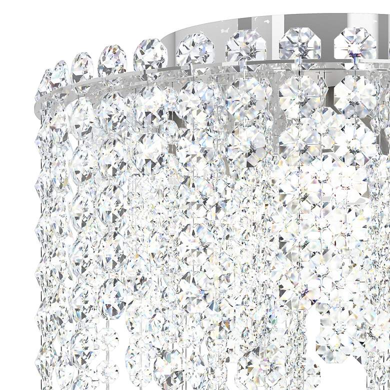 Image 3 Chantant 23.5"H x 14"W 4-Light Crystal Flush in Pol Stainless Ste more views