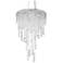 Chantant 23"H x 14"W 4-Light Crystal Pendant in Polished Stainles