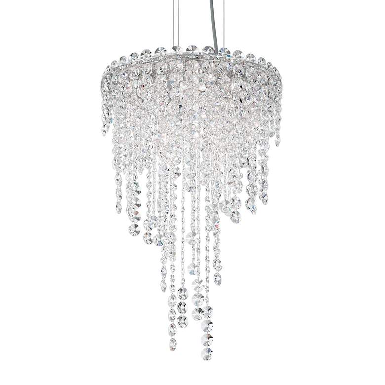 Image 2 Chantant 23"H x 14"W 4-Light Crystal Pendant in Polished Stainles
