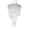 Chantant 23"H x 14"W 4-Light Crystal Pendant in Polished Stainles