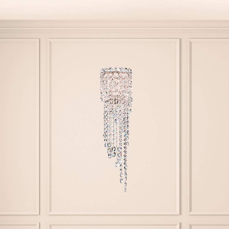Image 1 Chantant 23"H x 6.5"W 2-Light Crystal Wall Sconce in Pol Stainles