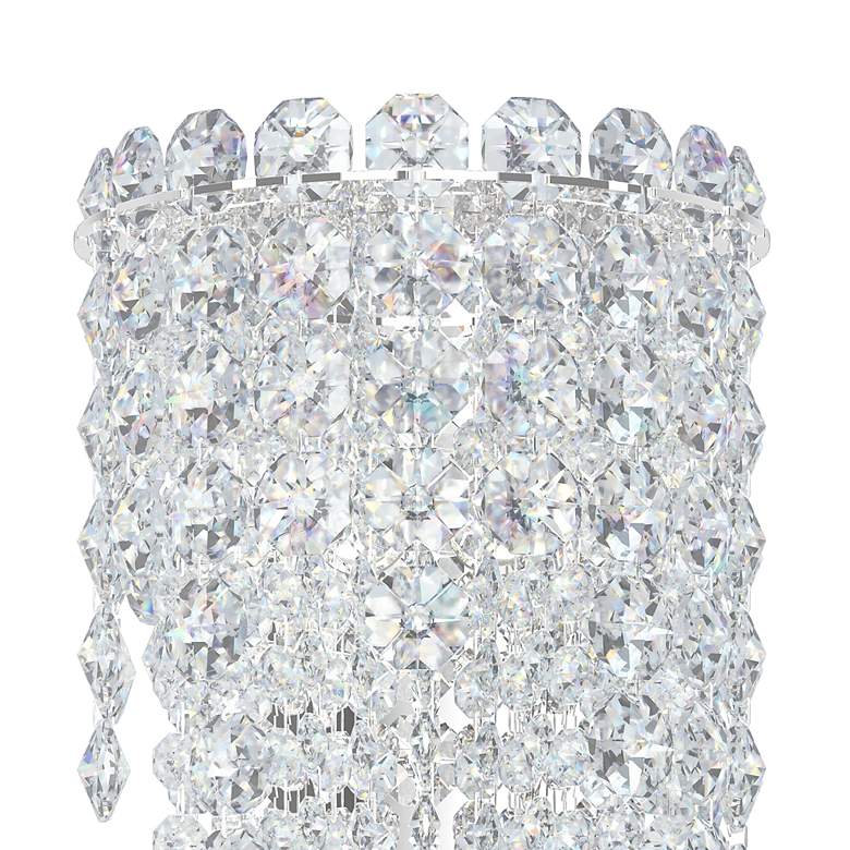 Image 3 Chantant 23"H x 6.5"W 2-Light Crystal Wall Sconce in Pol Stainles more views
