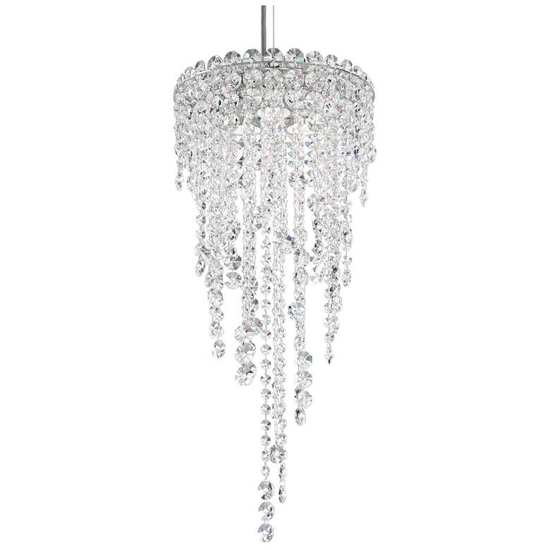 Image 1 Chantant 24.5"H x 10.5"W 3-Light Crystal Pendant in Pol Stainless