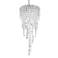 Chantant 24.5"H x 10.5"W 3-Light Crystal Pendant in Pol Stainless