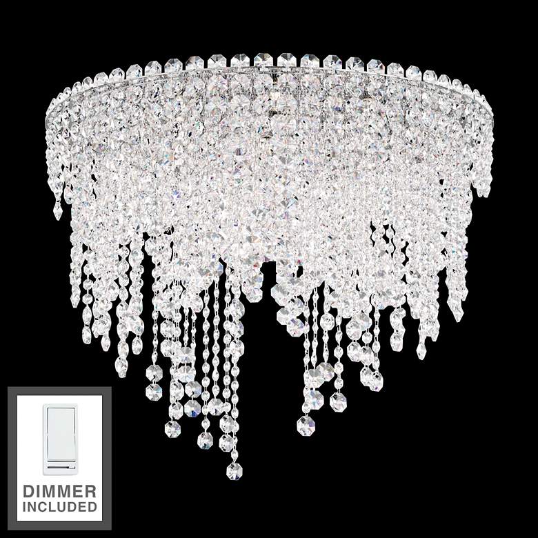 Image 1 Chantant 24 inch Wide Crystal Ceiling Light with Dimmer