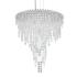 Chantant 24" Wide Polished Steel w/ Optic Crystal Chandelier