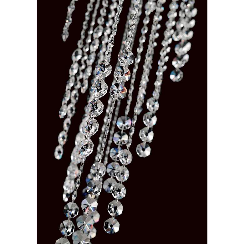 Image 3 Chantant 24" Wide Polished Steel w/ Optic Crystal Chandelier more views