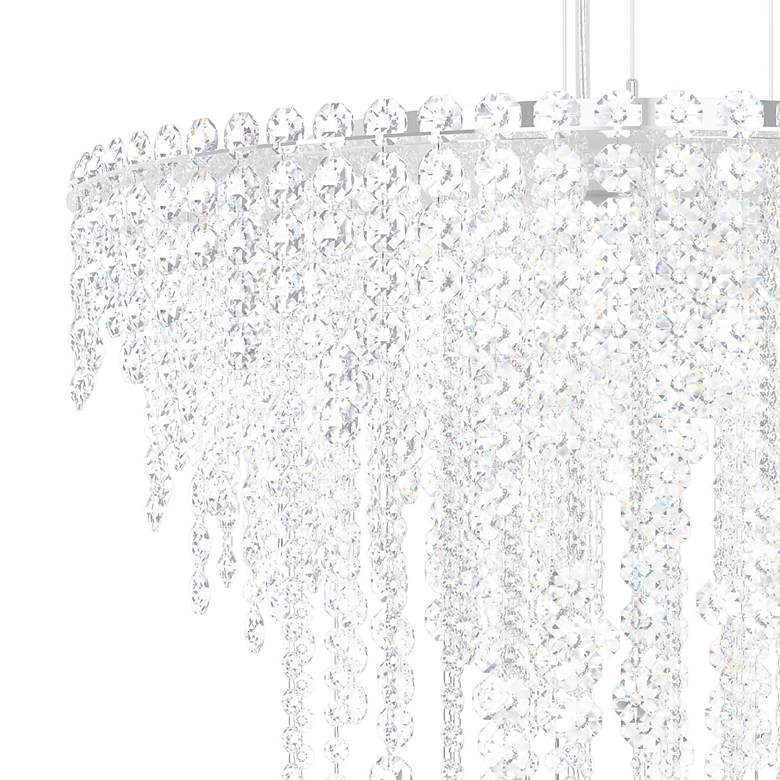 Image 4 Chantant 24" Wide Polished Steel w/ Optic Crystal Chandelier more views