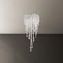 1_Chantant 25"H x 10.5"W 3-Light Crystal Flush in Pol Stainless Ste