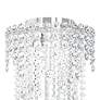 3_Chantant 25"H x 10.5"W 3-Light Crystal Flush in Pol Stainless Ste more views