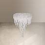 1_Chantant 28.5"H x 24"W 6-Light Crystal Flush in Pol Stainless Ste