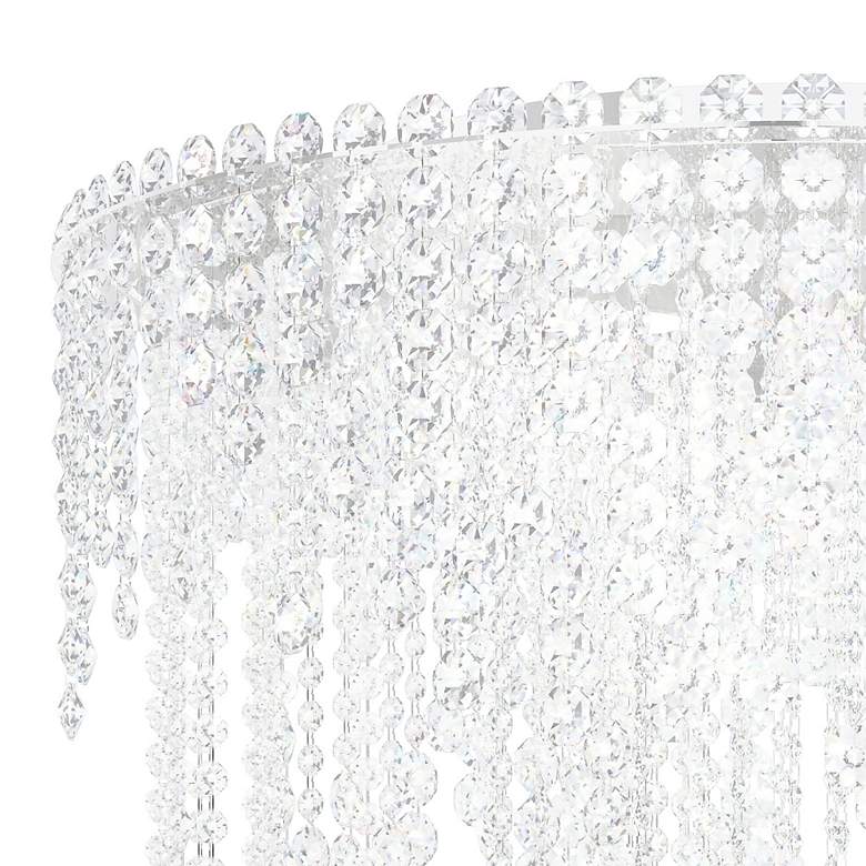 Image 3 Chantant 28.5"H x 24"W 6-Light Crystal Flush in Pol Stainless Ste more views