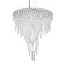 2_Chantant 28"H x 24"W 6-Light Crystal Chandelier in Polished Stain