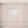 1_Chantant 28"H x 24"W 6-Light Crystal Chandelier in Polished Stain