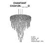 6_Chantant 28"H x 24"W 6-Light Crystal Chandelier in Polished Stain more views