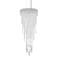 Chantant 35"H x 14"W 4-Light Crystal Pendant in Polished Stainles