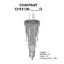 4_Chantant 35"H x 14"W 4-Light Crystal Pendant in Polished Stainles more views