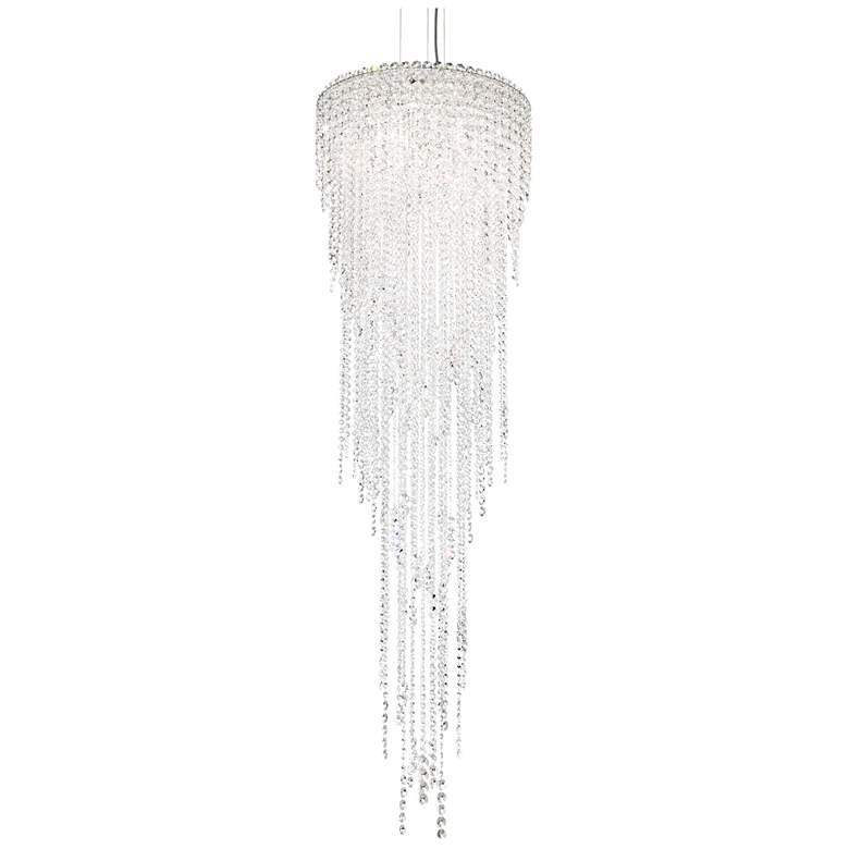Image 1 Chantant 70.3"H x 21"W 5-Light Crystal Chandelier in Pol Stainles
