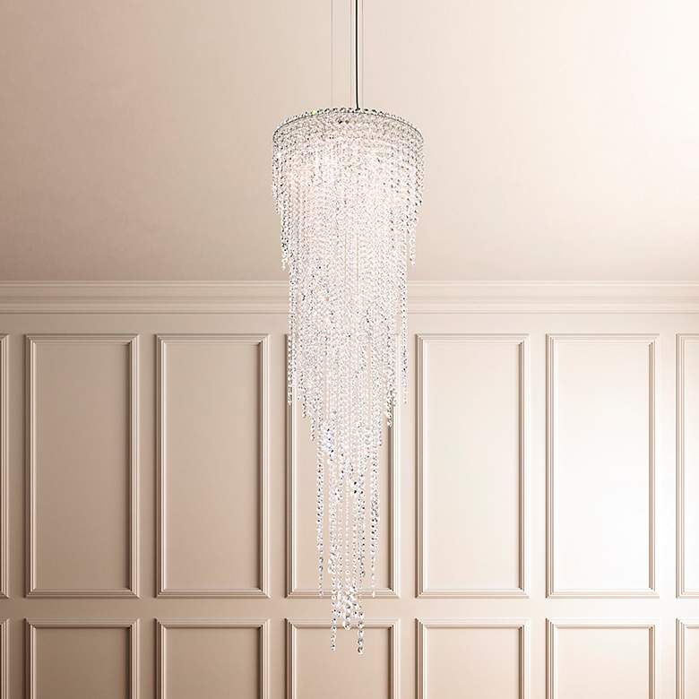 Image 1 Chantant 70.3"H x 21"W 5-Light Crystal Chandelier in Pol Stainles