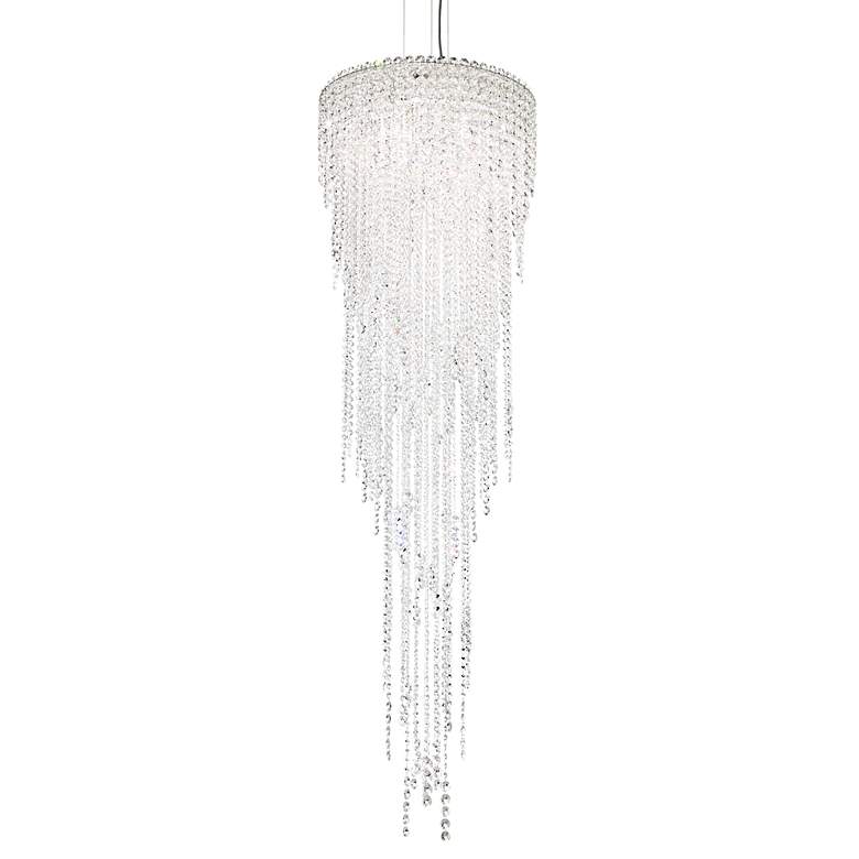 Image 2 Chantant 70.3"H x 21"W 5-Light Crystal Chandelier in Pol Stainles