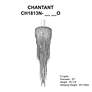 4_Chantant 70.3"H x 21"W 5-Light Crystal Chandelier in Pol Stainles more views