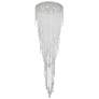 2_Chantant 79.5"H x 24"W 6-Light Crystal Flush in Pol Stainless Ste