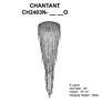 5_Chantant 79.5"H x 24"W 6-Light Crystal Flush in Pol Stainless Ste more views