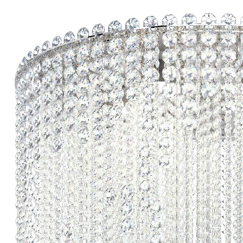 Image 3 Chantant 79.5"H x 24"W 6-Light Crystal Flush in Pol Stainless Ste more views