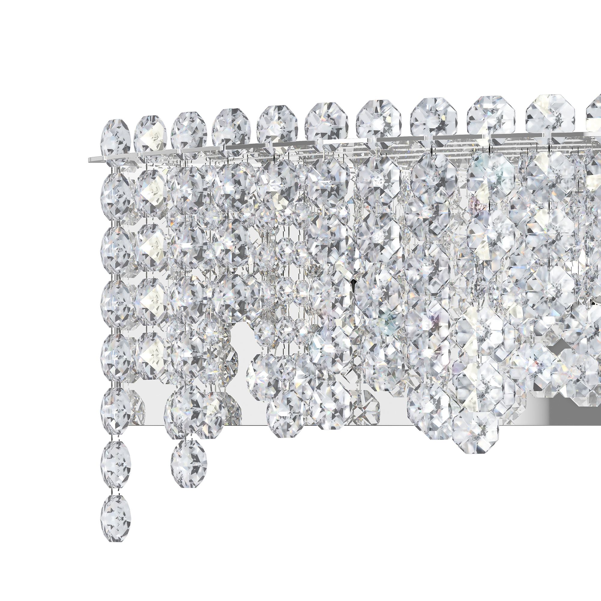 Image 4 Chantant 8.5"H x 24.5"W 4-Light Crystal Bath Bar in Pol Stainless more views