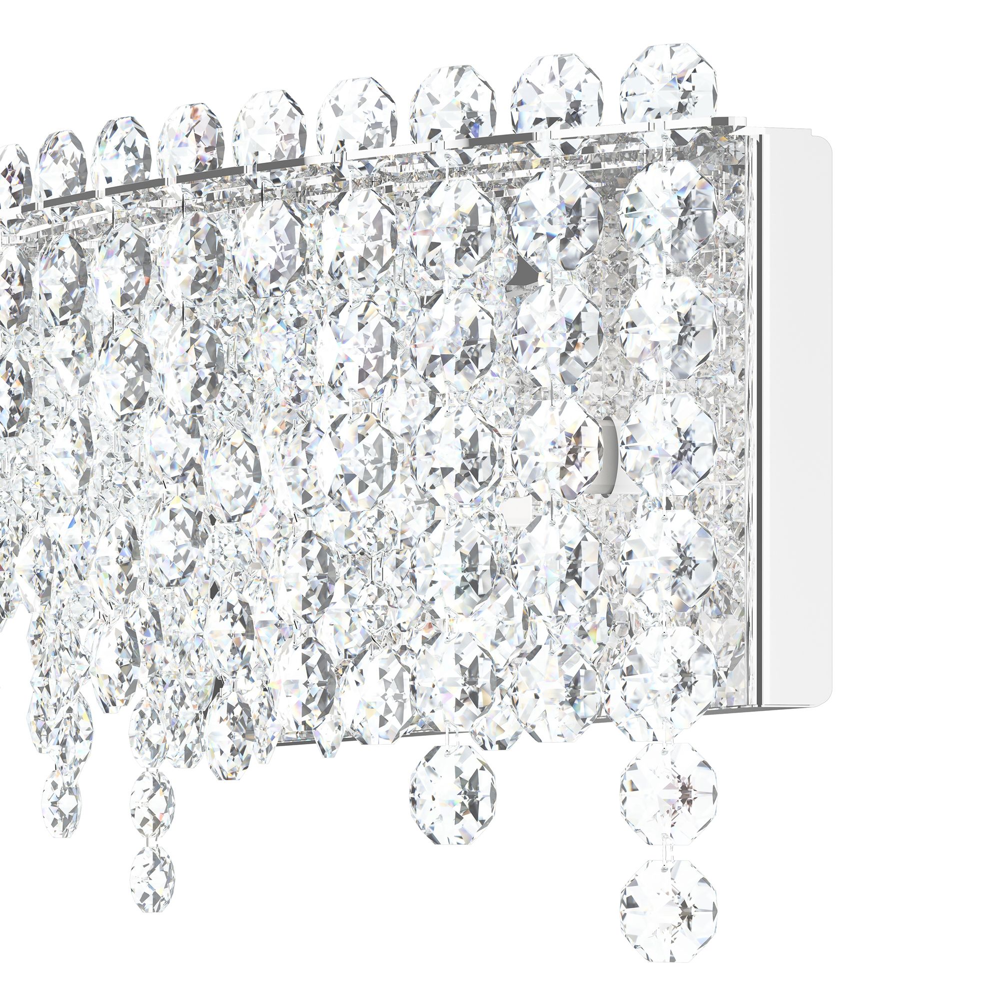 Image 5 Chantant 8.5"H x 24.5"W 4-Light Crystal Bath Bar in Pol Stainless more views