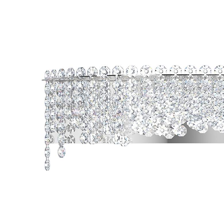 Image 3 Chantant 9"H x 36"W 6-Light Crystal Bath Bar in Pol Stainless Ste more views
