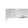 3_Chantant 9"H x 36"W 6-Light Crystal Bath Bar in Pol Stainless Ste more views