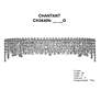 6_Chantant 9"H x 36"W 6-Light Crystal Bath Bar in Pol Stainless Ste more views
