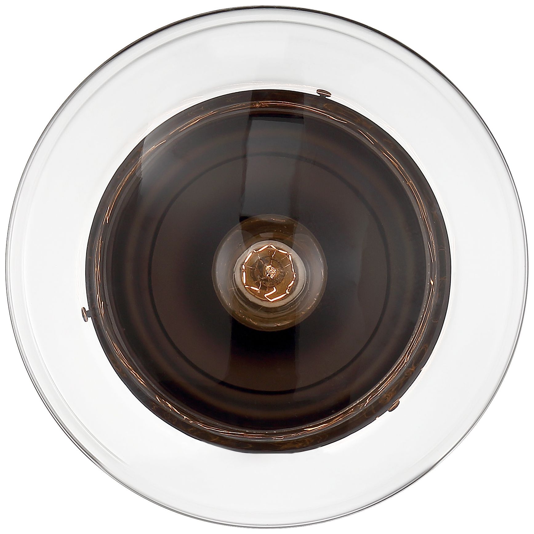 Image 5 Chantecleer; 1 Light; Semi-Flush Fixture; Matte Black Finish w/ Clear Glass more views