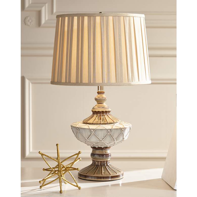 Image 1 Chantel Two Tone Urn Table Lamp