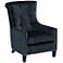 Chantelle Heather Dark Blue Accent Chair