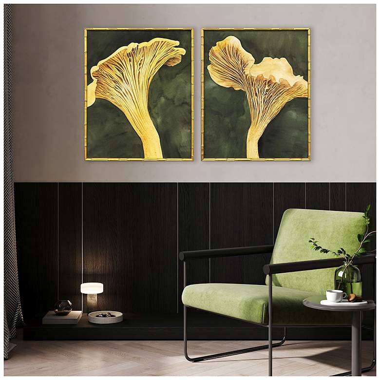 Image 4 Chanterelle 25"W x 31"H Framed Art Set of 2 more views