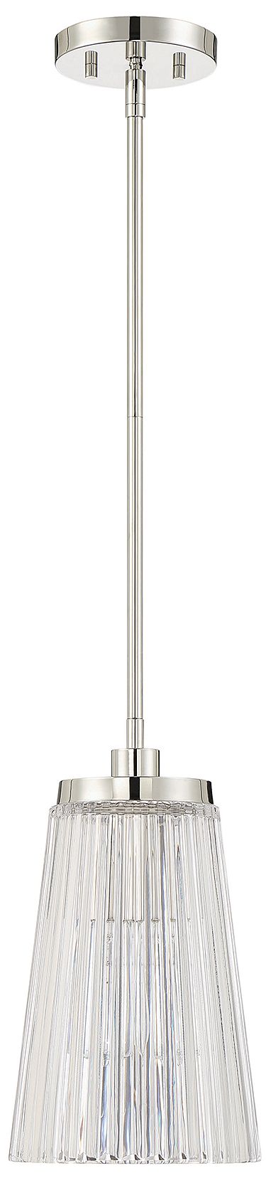 Thumbnail2 of Chantilly 1-Light Pendant in Polished Nickel more views