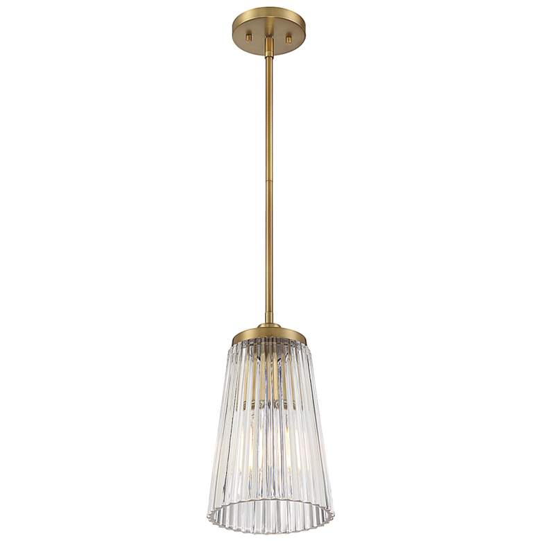Image 4 Chantilly 1-Light Pendant in Warm Brass more views