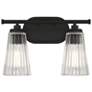 1_Chantilly 10" High Matte Black 2-Light Wall Sconce