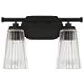 2_Chantilly 10" High Matte Black 2-Light Wall Sconce more views